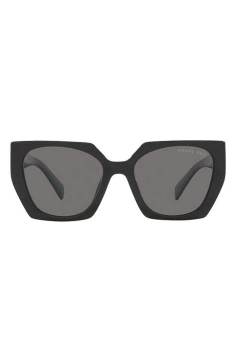 prada 54mm sunglasses|Prada 54mm Polarized Irregular Sunglasses .